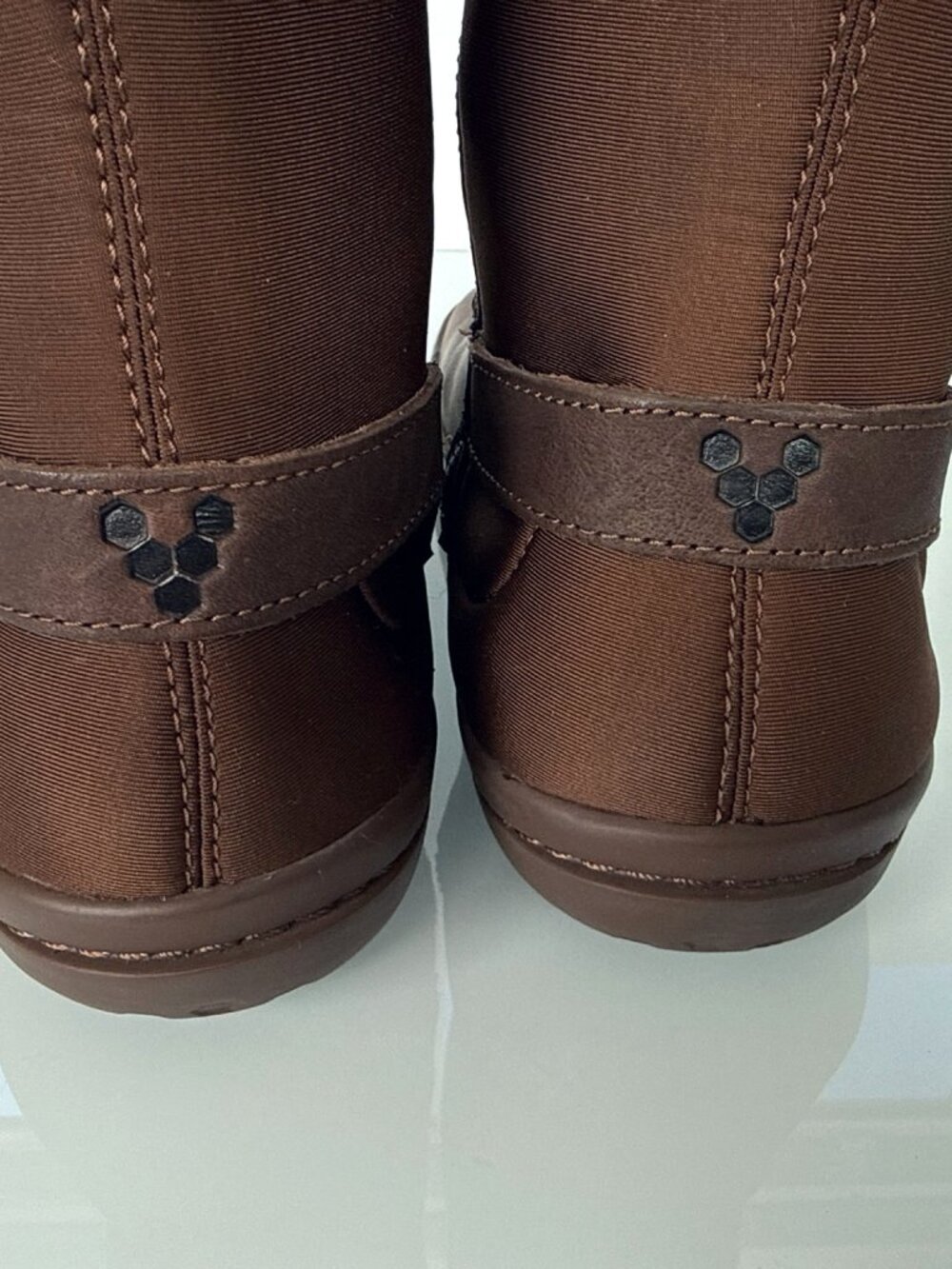 Vivobarefoot Knee-High Boots EUR 39L Brown Leather Wide Calf Zip - Picture 6 of 13
